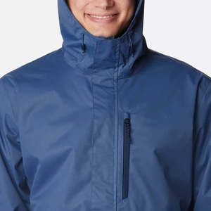 แจ็กเก็ตกันฝนสำหรับผู้ชาย, เสื้อกันหนาวลำลองมาใหม่ระบายอากาศน้ำหนักเบาออกแบบกันน้ำมีซิปปิดนูน - Product Image 4