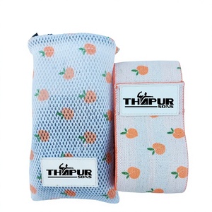 Bandas de Resistencia para Ejercicio, Yoga y Gimnasio, de Alta Calidad, con Logotipo Personalizado, de Tela de Poliéster Antideslizante y Ecológica - Product Image 1