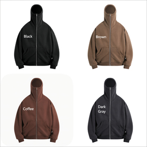 Sweat à capuche zippé vierge de haute qualité en gros Sweats à capuche zippés avec logo couleur personnalisé unisexe de haute qualité pour hommes du Pakistan - Product Image 1