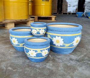 [Leo Nguyen Le] - Vente en gros de décorations de jardin, petits pots de fleurs en céramique émaillée pour l'intérieur/l'extérieur, en provenance du Vietnam - Product Image 1