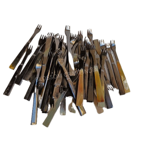Ensemble de couverts fourchette et cuillère en corne de buffle, faits main, polis, écologiques, pour une cuisine gourmande et une décoration élégante - Product Image 2
