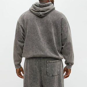 Oem Blank Custom Oversized Acid Wash Hoodie Fabricante 100% Cotton Hoodie High Quality Vintage Washed 420g Hoodie - Product Image 3