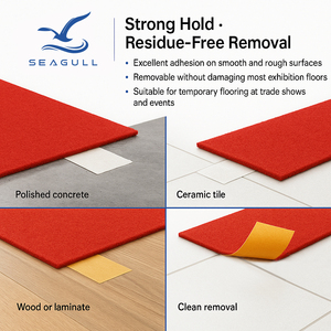 Ruban adhésif double face haute résistance <span class=keywords><strong>sans</strong></span> résidus pour la fixation de tapis d'exposition et la protection des sols - Product Image 5