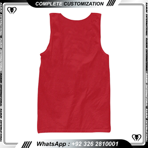 Estiramiento de secado rápido sin mangas cuello redondo tanque baloncesto correr camiseta para hombres Maratón - Product Image 5