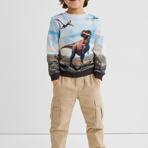 Bon prix personnalisé 100% coton garçons enfant pull sweat-shirt sweat-shirt en stock de vêtements de bébé garçons - Product Image 2