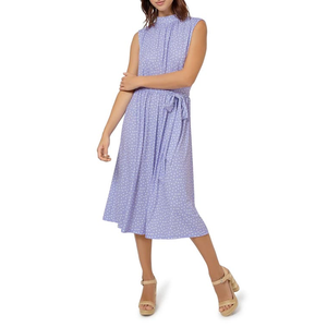 เดรสทรงเอไลน์แบบผูกคอสำหรับผู้หญิง รุ่น Mindy ของ Leota สีม่วง ไซส์ใหญ่ เอวธรรมชาติ - Product Image 1