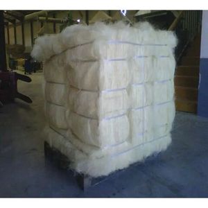 Fibre de sisal blanchie blanche 100% naturelle / Fibre de sisal de qualité / Matière première en fibre de sisal - Product Image 2