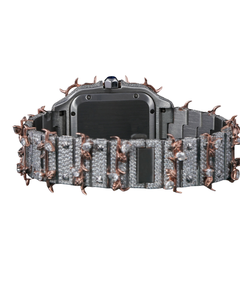 2025 nouvelle tendance argent Mossanite montre cadran Hip Hop pleine conception ronde de diamant avec montre de bijoux la plus vendue d'Inde - Product Image 4