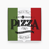 Precio de fábrica al por mayor de cartón corrugado, caja de entrega de pizza, cajas de cartón, logotipo personalizado, carpetas de pizza, pizza corrugada barata para alimentos