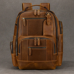 Mochila enrollable personalizada para portátil con detalles en cuero y patrón creativo Mochila enrollable estampada con estilo para viajar - Product Image 3