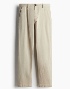 Chinos de algodón 100% para hombre, pantalones transpirables de ajuste Regular con cintura elástica, marca de moda, longitud personalizable, OEM, ODM, venta al por mayor - Product Image 2