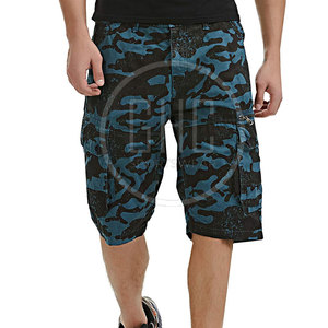 Fabrication en usine nouveauté 100% coton personnalisé en gros hommes Cargo Shorts respirant séchage rapide pour la vente en ligne - Product Image 2
