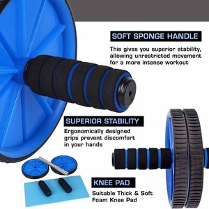 IRIS AW-001, Rueda de Acero y ABS para Ejercicios Abdominales, Entrenamiento de Fuerza del Core para Hombres/Mujeres, Antideslizante, Duradera, para Uso en Interiores - Product Image 3
