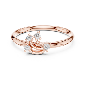 Jewels 14K Solitaire Diamond Bague de fiançailles pour cadeau de proposition - Product Image 2