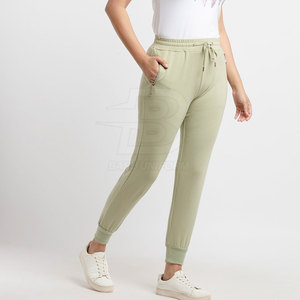 Pantalon d'extérieur d'hiver pour femmes de la meilleure qualité sur mesure en coton polyester plat avec fermeture élastique à la taille moyenne Conceptions OEM - Product Image 5