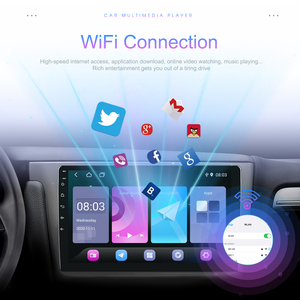 Podofo đôi DIN xe <span class=keywords><strong>Stereo</strong></span> 7 '/9 ''/10'' Android xe đài phát thanh GPS Wifi BT FM đôi USB chia màn hình hỗ trợ AHD máy ảnh bán buôn - Product Image 4