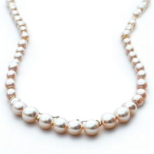 Cuentas de perlas redondas de oro de 18K, collar de perlas de agua dulce, conjunto de joyas de plata de ley 925 - Product Image 3