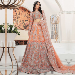 Salwar Kameez costume en mousseline de soie indien pakistanais robe de créateur mariage tissu Collection vente robe 2025 costume - Product Image 2