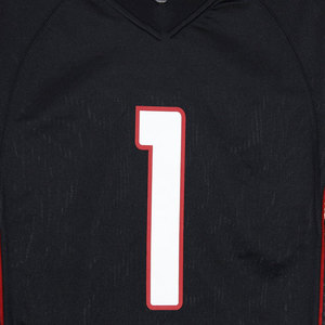 Maillot de football américain surdimensionné en maille 100 % polyester à col en V, avec logo personnalisé du fabricant, protection UPF 50 - Product Image 3