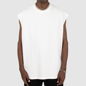 เสื้อกล้ามผู้ชายผ้าคอตตอนสีเขียวเสื้อกั๊กแขนกุดสำหรับฤดูร้อน - Product Image 5