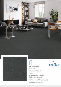 Carreaux de sol en céramique, marbre, porcelaine émaillée 600x600mm en provenance d'Inde - Product Image 5