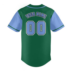 Bordado personalizado de punto doble para jóvenes camisas de béisbol en blanco sublimación Jersey Softball malla botón abajo Jersey de béisbol - Product Image 3