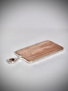 Plateau élégant en verre et métal écologique Plat en céramique élégant pour hôtels pour l'affichage décoratif et le service - Product Image 6