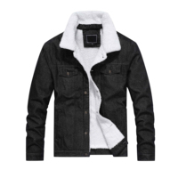 Veste en jean de haute qualité sur mesure avec fourrure Sherpa à l'intérieur de la conception personnalisée veste en jean pour hommes