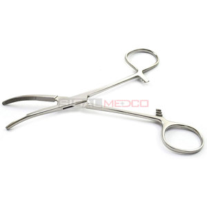 Kelly คีมสำหรับผ่าตัดแบบโค้ง5.5นิ้วใช้ซ้ำได้ทำจากสเตนเลสได้รับการรับรอง CE - Product Image 5