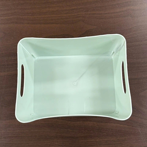 Cesta de almacenamiento de escritorio de plástico PP de diseño japonés, organizador de oficina con forma rectangular para aperitivos, artículos diversos para baño y cocina - Product Image 5