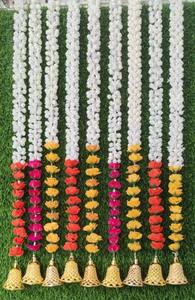 Mogra Rose Bell String Flower Garland Floral Boda Decoración Diwali Festival Evento Cuna Ceremonia Navidad Nueva Idea de Decoración - Product Image 2