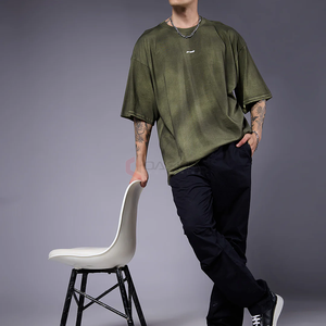 T-shirt surdimensionné 100% coton lourd Vintage Tee Logo personnalisé DTG Impression numérique Fabricant OEM - Product Image 2