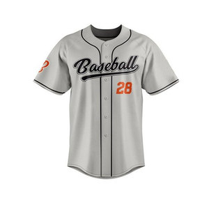 Personalizado sublimado botón camisetas de béisbol pantalones conjuntos transpirable secado rápido Vintage deporte béisbol uniforme Oem proveedor a granel - Product Image 2