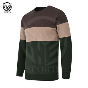 เสื้อสเวตเตอร์คอกลมสำหรับผู้ชายเสื้อสเวตเชิ้ตผ้าฝ้ายคอกลมแบบกำหนดเอง - Product Image 1