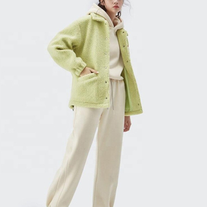 Logo personnalisé veste en polaire Sherpa de style rue haute pour femmes veste en polaire Sherpa pour femmes de mode personnalisée en plein air - Product Image 2