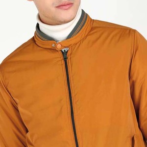 100% poliéster Material de nailon ropa Regular longitud lana satén mejor prendas de vestir exteriores hombres chaquetas de bombardero impermeable estilo High Street - Product Image 5