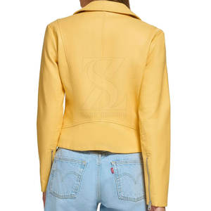 Chaqueta de cuero para mujer Diseño elegante Material suave Perfecto para chaqueta de cuero informal y de fiesta - Product Image 4