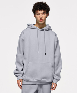 Sweat à capuche unisexe OEM ODM 280g 100% coton molletonné coupe classique hiver uni 45 couleurs pour impression - Product Image 3