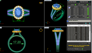 แหวนหมั้นทองคำ18K 14K สุดหรูพร้อม2.33 CT CT สไตล์ฮาโลเจนทรงรีทันสมัยได้รับการรับรองจากห้องปฏิบัติการ - Product Image 6