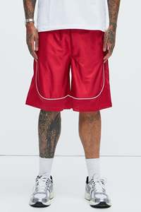 Été De Base Sport À Séchage Rapide 100% Polyester Designer Inspiré De Luxe Unisexe Maille Shorts Personnalisé - Product Image 1