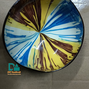 Bol de fête bohème écologique en coquille de noix de coco naturelle, finition laquée artisanale, fabriqué au Vietnam, échantillon gratuit - Product Image 1