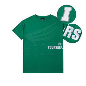 Camisetas de Verano Transpirables de Manga Corta con Estampado Puff para Hombre, 100% Algodón de la Mejor Calidad - Product Image 1