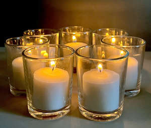 Velas votivas Premium de 15 horas, decoración personalizada para el hogar, entrega rápida desde Vietnam, prensadas a mano con cera de vela Premium, venta al por mayor - Product Image 6