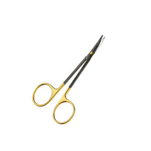 Tijeras de disección Tijeras de estrabismo Corte de onda curvada Romo Blunt 115 Mm 4,12 "Sala DE OPERACIONES Punta afilada Tijera médica - Product Image 4