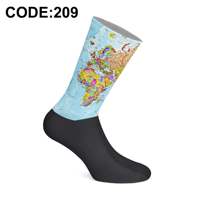 Chaussettes en coton à transfert thermique de qualité turque, motif numérique imprimé intégral, couleurs vibrantes, respirantes, fabriquées à Istanbul, unisexe, coupe classique