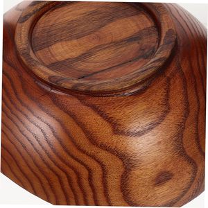 Bol de service grand format en bois naturel, écologique, fait à la main, passe au lave-vaisselle, idéal pour les salades de fruits et les bonbons - Product Image 5