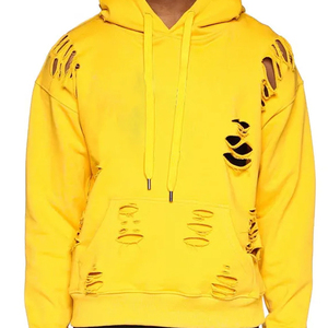 Sweats à capuche en détresse Fabricant personnalisé de haute qualité 100% coton Polyester Hommes Vintage Sweats à capuche en détresse Sweats Hommes - Product Image 5