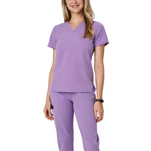 Uniformes Médicos para Mujer de Talla Grande con Logotipo Personalizado, Traje de Enfermera con un Bolsillo, Detección de Agujas, Venta Directa al por Mayor, Uniforme de Hospital de Spandex Quirúrgico - Product Image 2