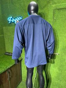 Maillot de hockey sur glace en polyester de haute qualité, respirant, écologique, avec logo imprimé en sérigraphie, uniforme de hockey personnalisé - Product Image 4