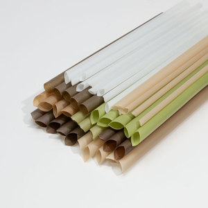 Pailles en paille de blé naturelles - jetables, écologiques, emballées individuellement - Product Image 3